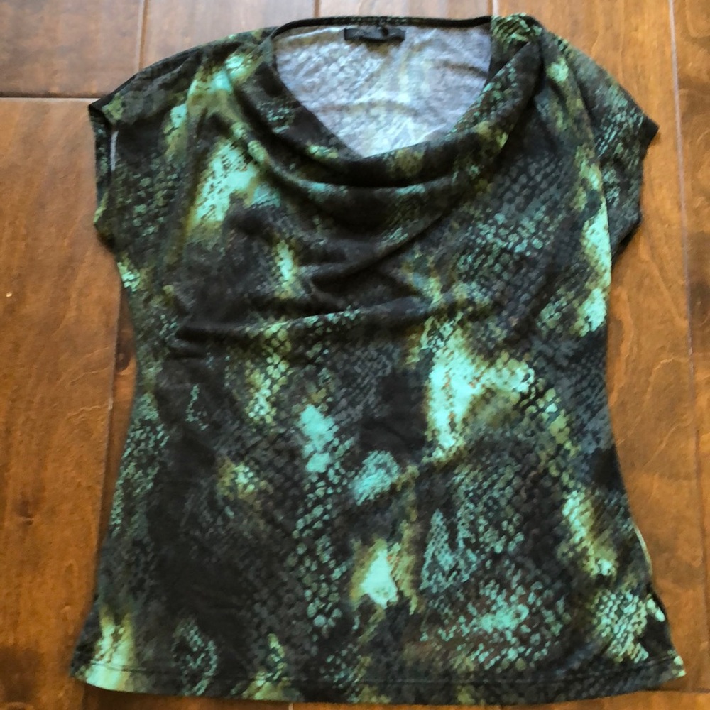 Kenneth Cole draped neck tee